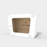 Tuck end box variations with window ladder-type mockup 110662