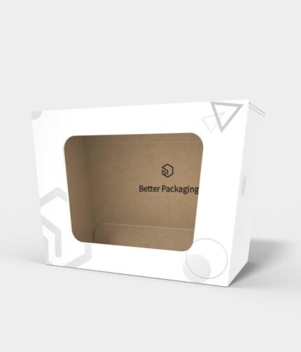 Tuck end box variations with window ladder-type mockup 110662