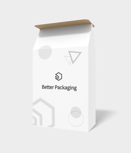 Tuck end box variations roof type auto bottome snap lock boxes mockup 110890