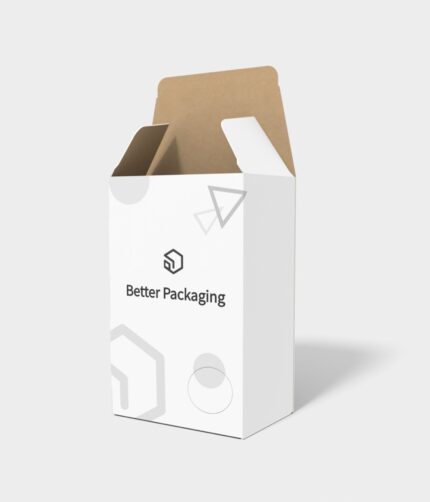 Tuck end box variations back open side ladder mockup 111680