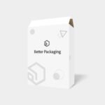 Flat shipping box mockup