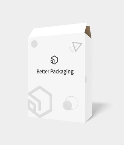 Flat shipping box mockup