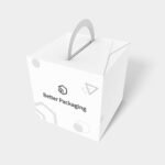 Tuck end box variations polygonal button bottom handle mockup 112085