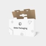 Carrying mailer box auto bottome snap lock boxes mockup