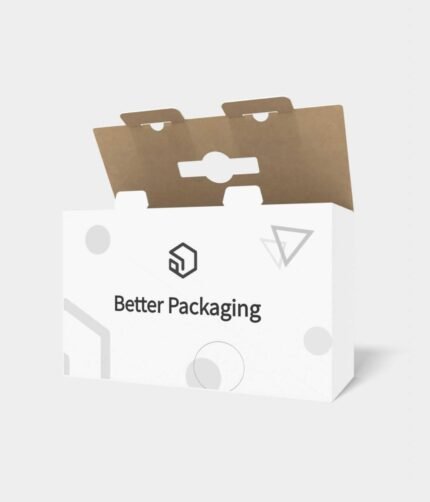 Carrying mailer box auto bottome snap lock boxes mockup