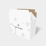 Snap lock shipping box mockup