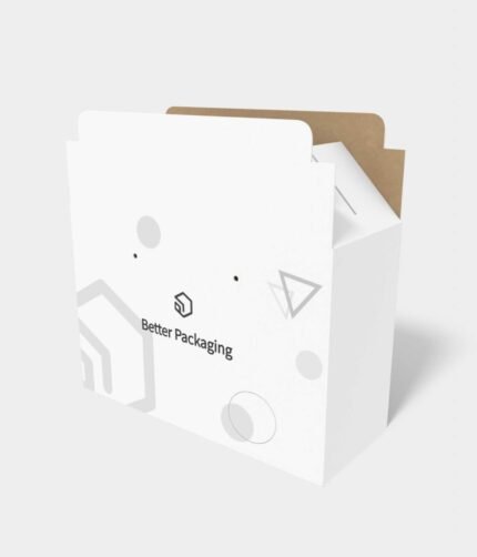 Snap lock shipping box mockup