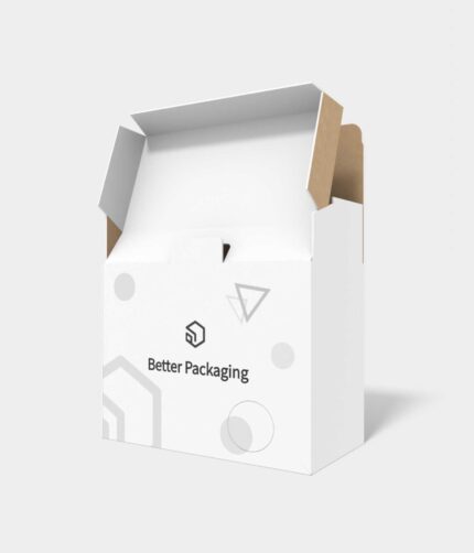 Mailer box with security buckles lock inserts mockup