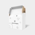 Mailer box with security buckles lock inserts mockup