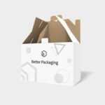 Dust-proof locking mailer box mockup