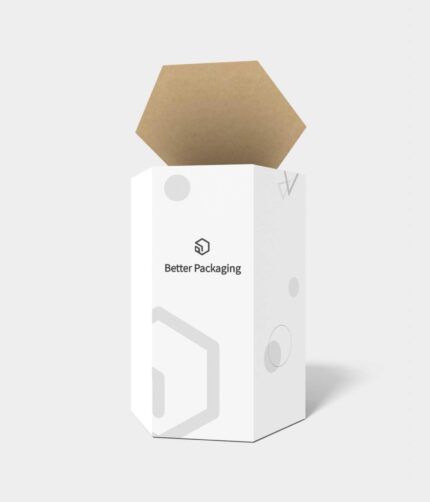 Tuck end box variations hexagonal boxes zipper mockup 112730