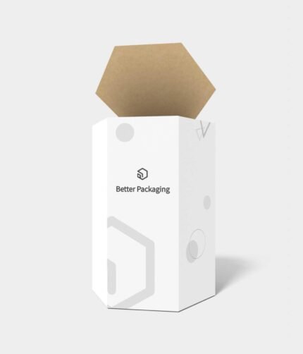 Tuck end box variations hexagonal boxes zipper mockup 112730