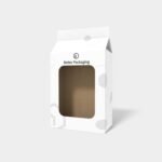 Tuck end box variations with window adhesive bottom mockup 116012
