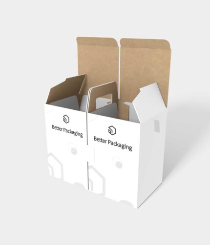 Tuck end box variations cylinder divider inserts mockup 116180