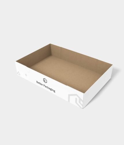 Tray boxes corrugated tray paper mockup 120010