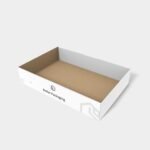 Tray boxes corrugated paper mockup 120020