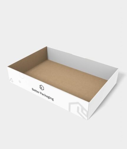 Tray boxes corrugated paper mockup 120020
