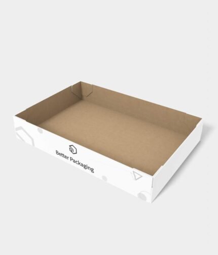 Tray boxes interlocking angles display mockup 120050