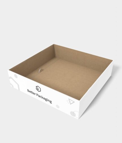 Tray boxes snap lock tray paper mockup 120080