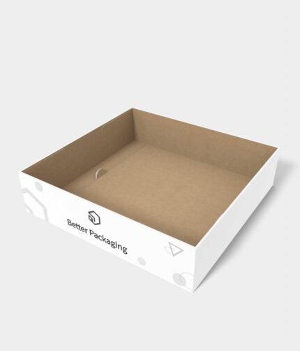 Tray boxes snap lock tray paper mockup 120080