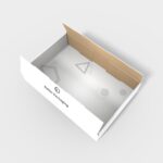 Tray boxes traceless bottom four folds mockup 120120