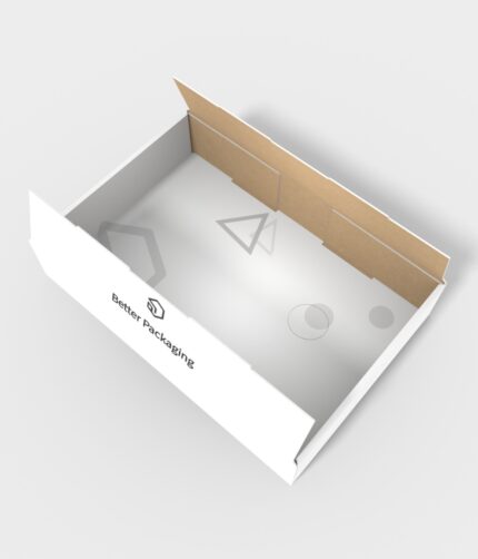 Tray boxes traceless bottom four folds mockup 120120