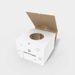 Tray boxes ribbon holes glue-free mockup 120260