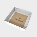 Tray boxes four folds interlocking buckles mockup 120371