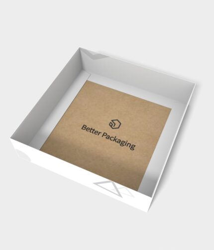 Tray boxes four folds interlocking buckles mockup 120371