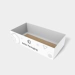 Tray boxes four-folded card sides angled mockup 120390