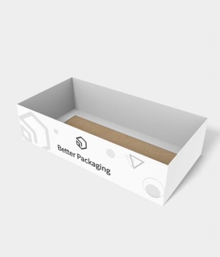 Tray boxes four-folded card sides angled mockup 120390