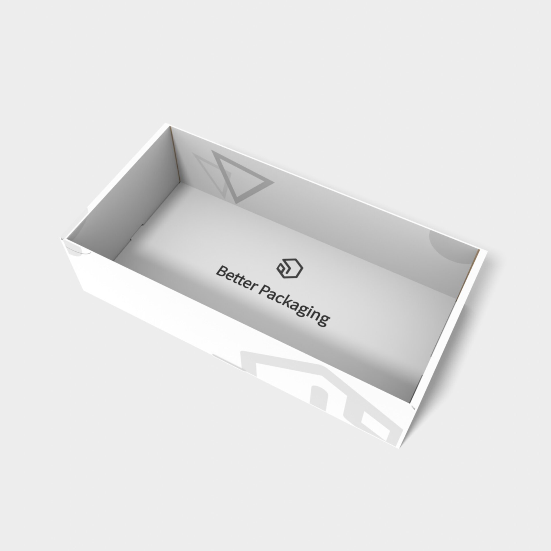 Tray boxes bottom angled mockup 120400 Tray boxes bottom angled mockup 120400