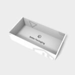 Tray boxes bottom angled mockup 120400