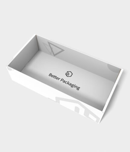 Tray boxes bottom angled mockup 120400