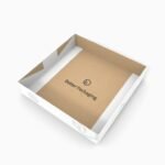 Tray boxes bottom snap lock display mockup 120490