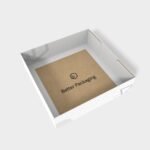 Tray boxes double ears paper mockup 120660