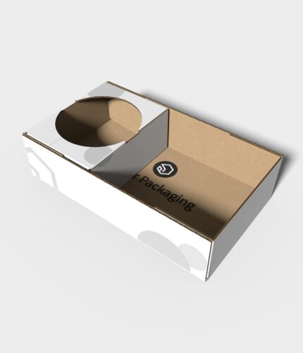 Tray boxes adhesive bottle box mockup 121030