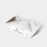 Tray boxes trapezoid angled mockup 121090