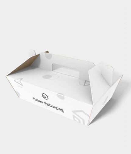 Tray boxes trapezoid angled mockup 121090