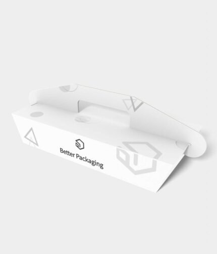 Tray boxes trapezoid auto lock mockup 121100