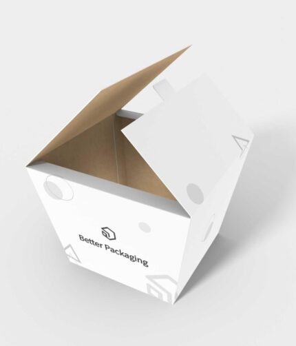 Tray boxes trapezoid shape mockup 123060