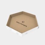 Hexagonal tray boxes tray paper mockup 123070