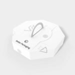 Tray boxes octagon suitcases mockup 123130