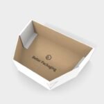Tray boxes polygonal hexagonal mockup 123180