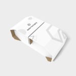 Tray boxes middle plug paper mockup 124010