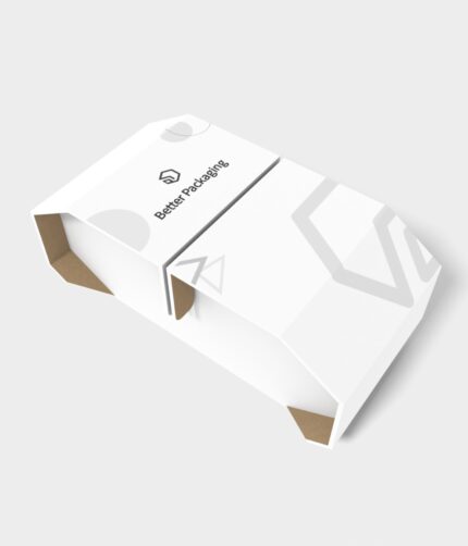 Tray boxes middle plug paper mockup 124010