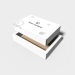 Tray boxes buffers inside the wall mockup 128013