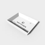 Tray boxes ladder-type four folds mockup 128100