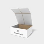 Flip top coffee box mockup