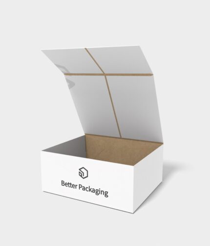 Flip top coffee box mockup